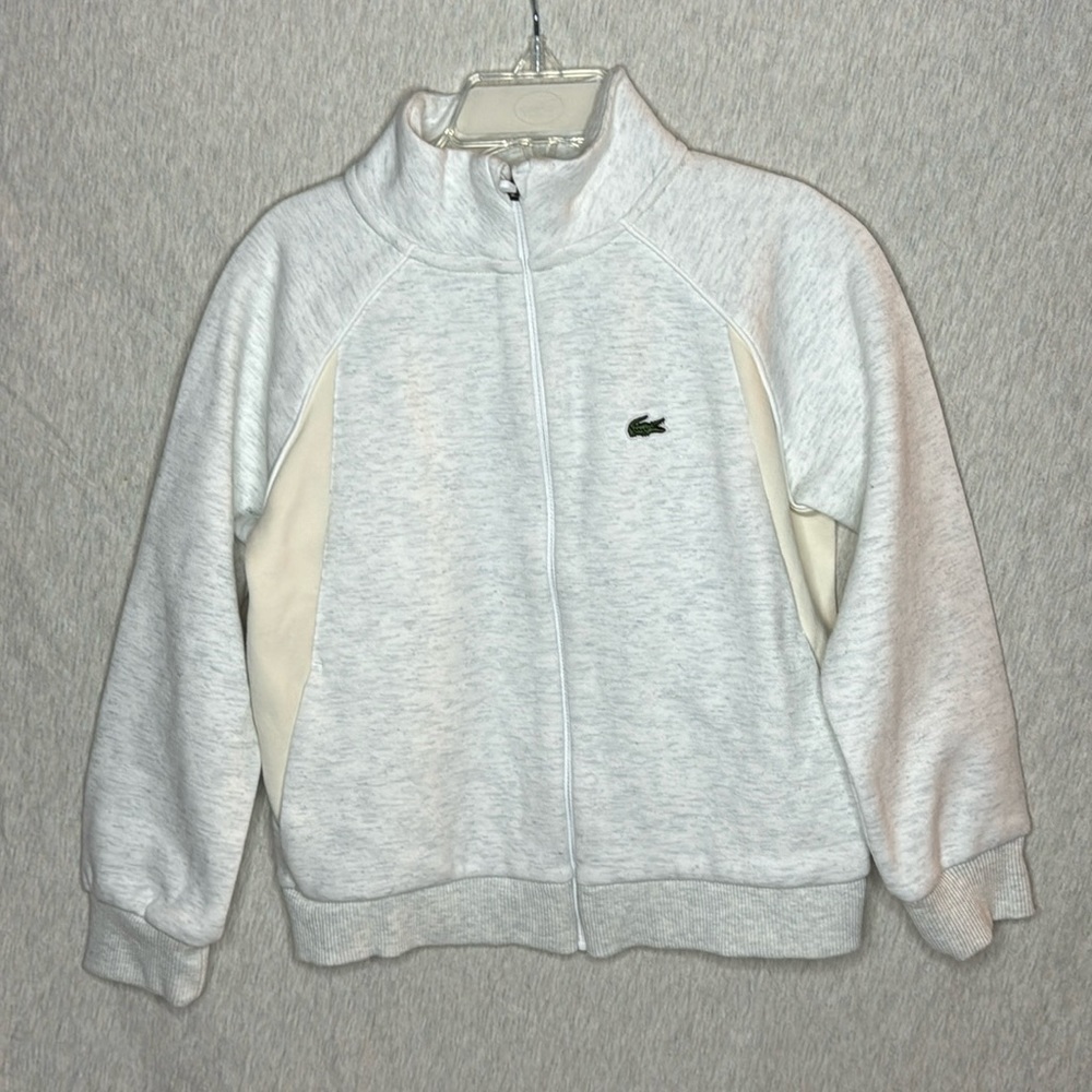Lacoste Cotton Zip-Up Top sweatshirt with pockets. Very soft. Brand new.